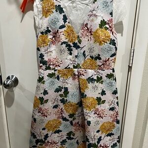 SAM EDELMAN Jacquard A-Line Dress, Floral, Size 12